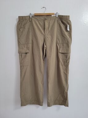 Old Navy Cargo Baggy Beige Khaki Wide Leg Pants Size XXL